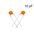 Capacitor Cerâmico Disco 10pF ( 100 / 0.01nF / 0,00001uF ) - 50V a 500V