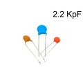 Capacitor Cerâmico Disco 2.2KpF ( 222 / 0.22nF / 0,00022uF ) - 50V a 2000V
