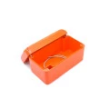 Caixa Plástica Com Furo para Três Botoeiras - Laranja - CB-003 - Patola