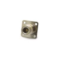 Conector N 50 Ohms Fêmea Reto Painel Base Quadrada 25,40mm Furo Base 3,3mm - CF-2 - Gav 17- KLC