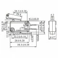 Chave Micro Switch com Roldana e Haste de 29MM 16A/250Vac - KW11-7-2 3T 