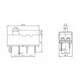 Chave HH ON-ON-ON-ON com 10 terminais 3A/250Vac e 6A/125Vac - KBB45-2P4W - Jietong 