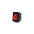 Chave Gangorra / Tecla com 4 Terminais 15A/250Vac Liga/Desliga - Diversas Cores - IRS-201-2C - Jietong