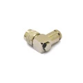 Conector 50 Ohms N Macho Angular Prensa Cabo RG-213 - CM-28 - Gav 111 - KLC