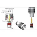 Conector N 50 Ohms Macho Reto Prensa Cabo RG/RGC-58 - CM-3 - Gav 16 - KLC