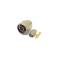 Conector N 50 Ohms Macho Reto Cabo Crimpagem RG-59 / RGC-59 Pino Solto - CM-3CR - Gav 117 - KLC