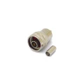 Conector N 50 Ohms Macho Reto Cabo Crimpagem RG-58 / RGC-58 Pino Fixo - CM-53 - Gav 154 - KLC