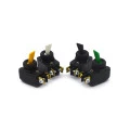 Chave Alavanca Unipolar 6A/120V Liga/Desliga AB2FP1 - Diversas Cores - CS-301D - Margirius
