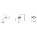 Chave Alavanca Unipolar 6A/120V Liga/Desliga AB2FP1 - Diversas Cores - CS-301D - Margirius
