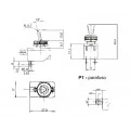 Chave Alavanca Unipolar Preta 6A/120V e 3A/250V Liga/Desliga CS-301D BFB2FP1 - Margirius