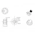 Knob com Parafuso Padrão MXR - MF-B00 - Diversas Cores - Daier 
