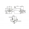 Jack J4 com Pino de 2,1mm para Painel - DC-012 - ZGELE