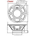Falante Jensen C12N 8 ohms 50 wattz 12 polegadas - ZJ06141