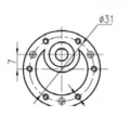 Motor com Redução 12V 16 RPM Cód. Motor 40