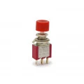 Chave Push-Button com 3 Terminais e sem Trava Liga/Liga 2A/250V  - PT/VD/VM - DS-612