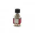 Chave Push-Button com 6 Terminais e sem Trava Liga/Liga 2A/250V - PT/VD/VM - DS-622