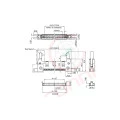Conector Header com Ejetor e Fixação para Cabo Flat IDC - 10 a 64 Vias - DS1012-XLMN2A8 - Connfly