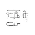 Terminal Fêmea DS1068 para Alojamento DS1068 - Unitário - Connfly
