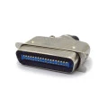 Conector Centronics Macho Solda Fio DS1078-36MOL com Capa Metálica - 36 Vias