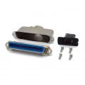 Conector Centronics Fêmea Solda Fio DS1078-50FOL com Capa Metálica - 50 Vias - Connfly