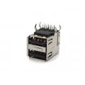 Conector USB A Macho Duplo 90º PCI DS1096-BN0 - Connfly
