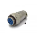 Conector Circular Macho e Fêmea DS1110-04-07 - 07 Vias - Connfly