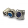 Conector Circular Macho e Fêmea DS1110-04-07 - 07 Vias - Connfly