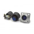 Conector Circular Macho e Fêmea DS1110-05-05 - 05 Vias - Connfly