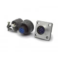 Conector Circular Macho e Fêmea DS1110-05-07 - 07 Vias - Connfly