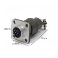 Conector Circular Macho e Fêmea DS1110-05-07 - 07 Vias - Connfly