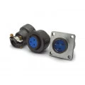 Conector Circular Macho e Fêmea DS1110-06-03LYP - 03 Vias - Connfly