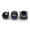 Conector Circular Macho e Fêmea DS1110-06-03LYP - 03 Vias - Connfly