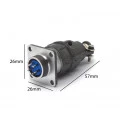 Conector Circular Macho e Fêmea DS1110-06-05 - 05 Vias - Connfly