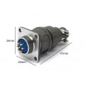 Conector Circular Macho e Fêmea DS1110-06-07 - 07 Vias - Connfly