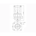 Conector Circular Macho e Fêmea DS1110-07-19 - 19 Vias - Connfly