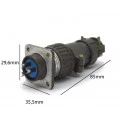 Conector Circular Macho e Fêmea DS1110-08-03LYP - 03 Vias - Connfly