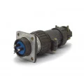Conector Circular Macho e Fêmea DS1110-08-03LYP - 03 Vias - Connfly