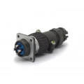 Conector Circular Macho e Fêmea DS1110-08-04LYP - 04 Vias - Connfly