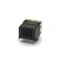 Conector Jack RJ45 DS1125-S80BP 8P8C 90º com 08 Vias - Connfly