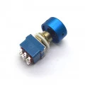 Tampa em alumínio para FootSwitch Alloy Candy Topper Cor Azul