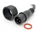Conector Circular à Prova D'Água Macho 3 Vias - AH-M19-0603MMP