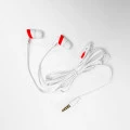 Fone de ouvido - Easy Earphone Coca-Cola -  com Microfone - Branco
