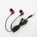 Fone de ouvido - Easy Earphone Coca-Cola -  com Microfone - Preto
