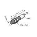 Sensor Indutivo ECL 2-12D - M12x1 - Distância Sensora 2mm PNP - NA - 10 á 30Vdc - Sensor Bras