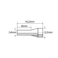 Terminal Tubular Ilhós Isolado 18 AWG 0.75mm² Cinza - ES18075-1 - Eletro Service