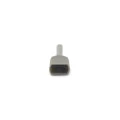 Terminal Tubular Ilhós Isolado 18 AWG 0.75mm² Cinza - ES18075-2 - Eletro Service
