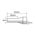 Terminal Tubular Ilhós Isolado 10 AWG 6mm² Amarelo - ES8600-1 - Eletro Service