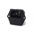Tomada para Painel com Porta Fusível IEC 60320 - EX-2510P - Exatronic
