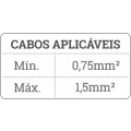 Plug Tomada 2 Polos 10A/250V Preto - 003EP - Enerbras 