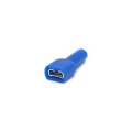 Terminal Faston Fêmea Totalmente Isolado em Nylon 16-14 AWG 1.1 á 2.5mm² Azul - FE1614-3- Eletro Service